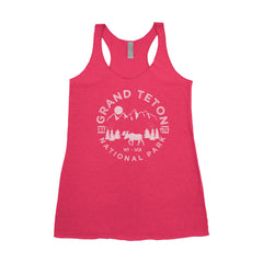 Grand Teton National Park Adventure Next Level Ladies Tri-Blend Tank - The National Park Store