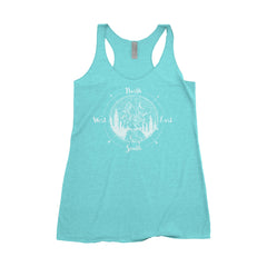 National Park Compass Adventure Next Level Ladies Tri-Blend Tank - The National Park Store