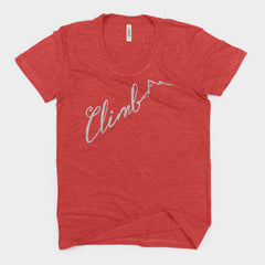 Climb Your Mountain National Park Adventure Bella Canvas Women's Triblend Tshirt - The National Park Store