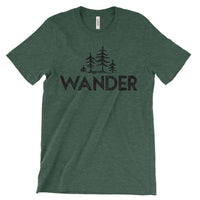 Wander Trees National Parks Adventure Unisex Bella Canvas Tshirt - The National Park Store