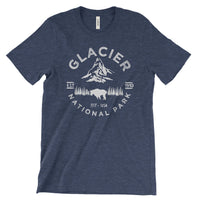 Glacier National Park Adventure Unisex Bella Canvas Tshirt - The National Park Store