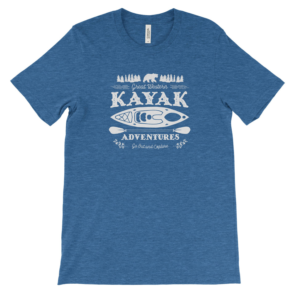 Kayak National Park Adventure Unisex Bella Canvas Tshirt - The National Park Store