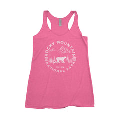 Rocky Mountain National Park Adventure Next Level Ladies Tri-Blend Tank - The National Park Store
