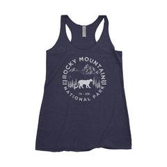 Rocky Mountain National Park Adventure Next Level Ladies Tri-Blend Tank - The National Park Store