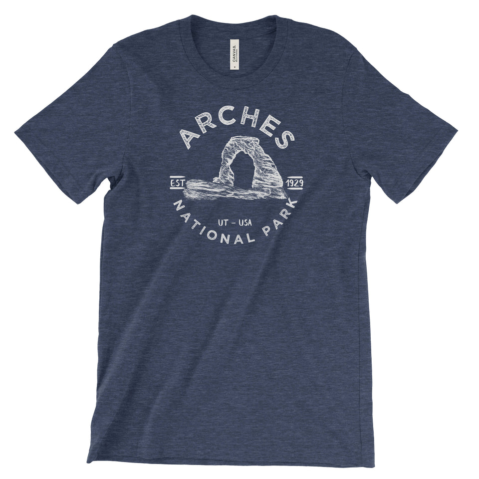 Arches National Park Adventure Unisex Bella Canvas Tshirt - The National Park Store