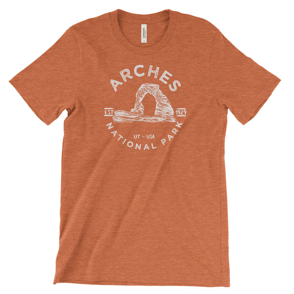 Hanes Explorer Unisex Long Sleeve Graphic T-Shirt, Arches National Park