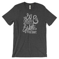 Go Outside and Explore the Beauty National Park Adventure Unisex Bella Canvas Tshirt - The National Park Store