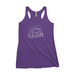 Stay Wild Adventure Adventure Next Level Ladies Tri-Blend Tank - The National Park Store
