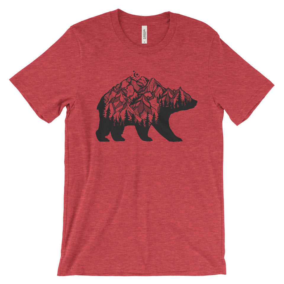 National Park Bear Adventure Unisex Bella Canvas T-Shirt - The National Park Store