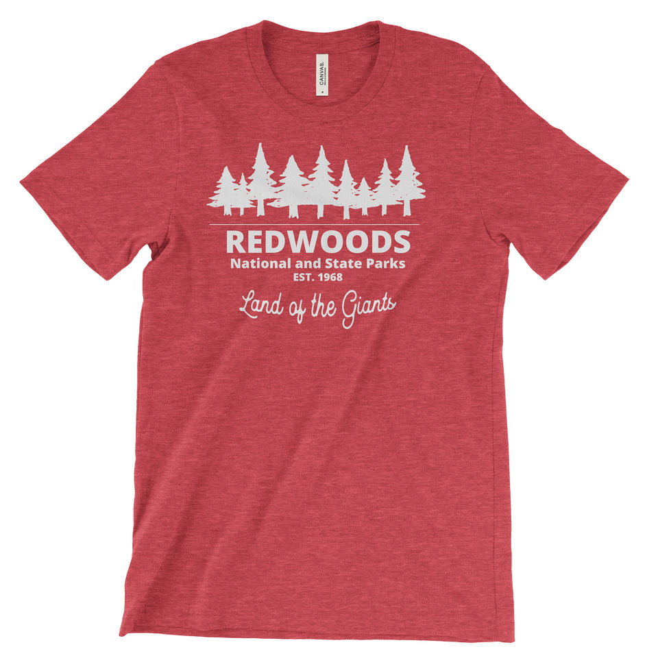 RedWoods National and State Parks Adventure Unisex Bella Canvas Tshirt - The National Park Store