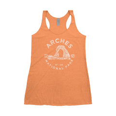 Arches National Park Adventure Next Level Ladies Tri-Blend Tank - The National Park Store