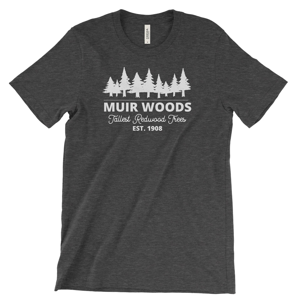 Muir Woods Redwoods Trees Adventure Unisex Bella Canvas Tshirt - The National Park Store