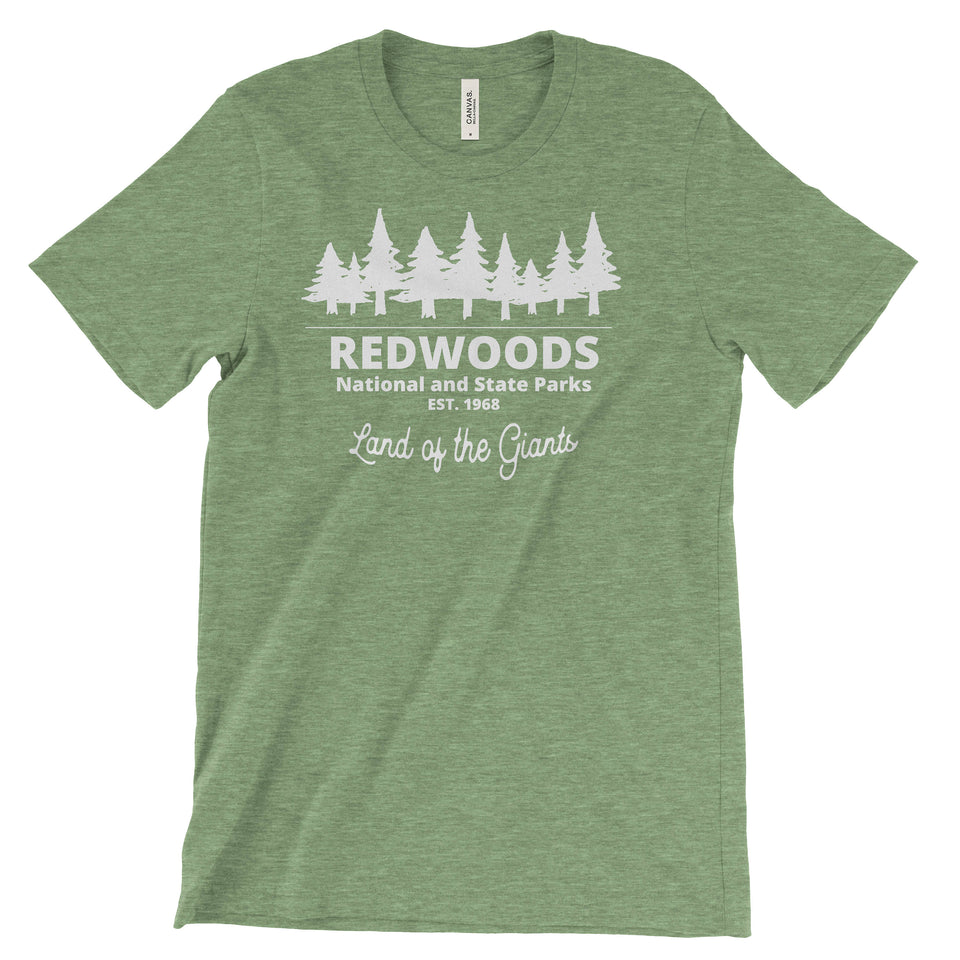 RedWoods National and State Parks Adventure Unisex Bella Canvas Tshirt - The National Park Store