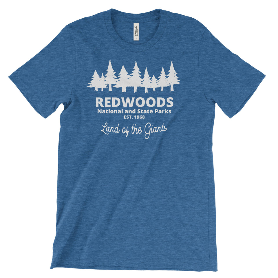 RedWoods National and State Parks Adventure Unisex Bella Canvas Tshirt - The National Park Store