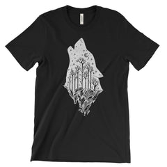 National Park Wolf Adventure Unisex Bella Canvas Tshirt - The National Park Store