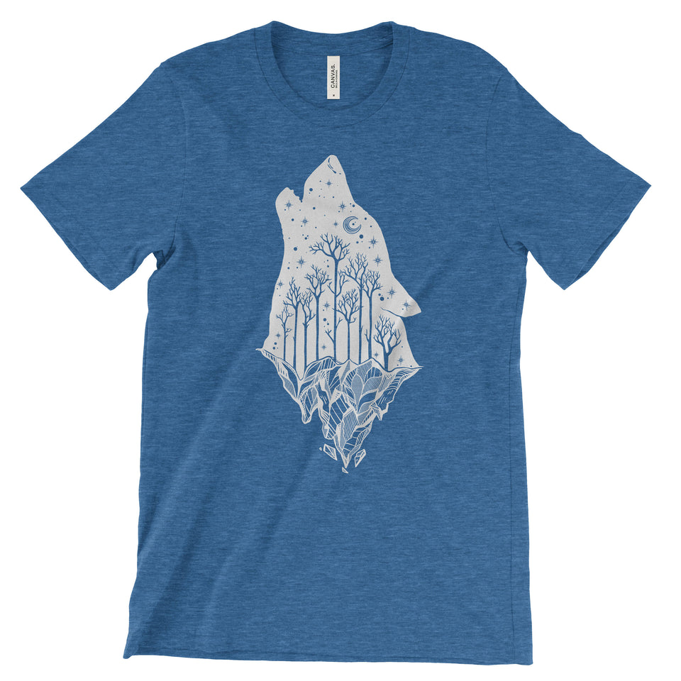 National Park Wolf Adventure Unisex Bella Canvas Tshirt - The National Park Store