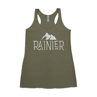 Mt. Rainier National Park Adventure Next Level Ladies Tri-Blend Tank - The National Park Store