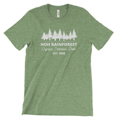 Hoh Rainforest Olympic National Park Adventure Unisex Bella Canvas Tshirt - The National Park Store