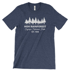 Hoh Rainforest Olympic National Park Adventure Unisex Bella Canvas Tshirt - The National Park Store