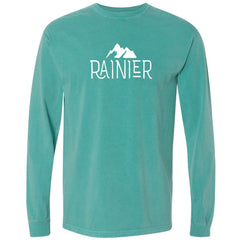 Mount Rainier National Park Garment-Dyed Long Sleeve T-Shirt