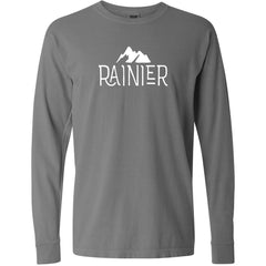 Mount Rainier National Park Garment-Dyed Long Sleeve T-Shirt