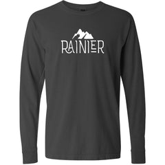 Mount Rainier National Park Garment-Dyed Long Sleeve T-Shirt