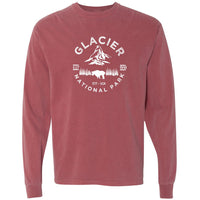 Glacier National Park Comfort Colors Long Sleeve T Shirt