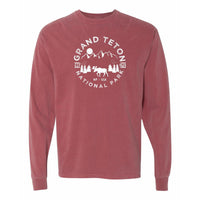 Grand Teton National Park Comfort Colors Long Sleeve T Shirt
